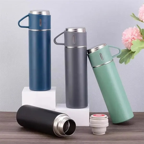 Christmas Gift Box Set Vacuum Flask With 2 Cups