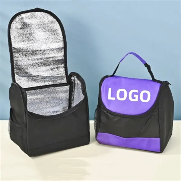 Non-woven Insulated Lunch Cooler Bag 8"x8"x6 1/3"
