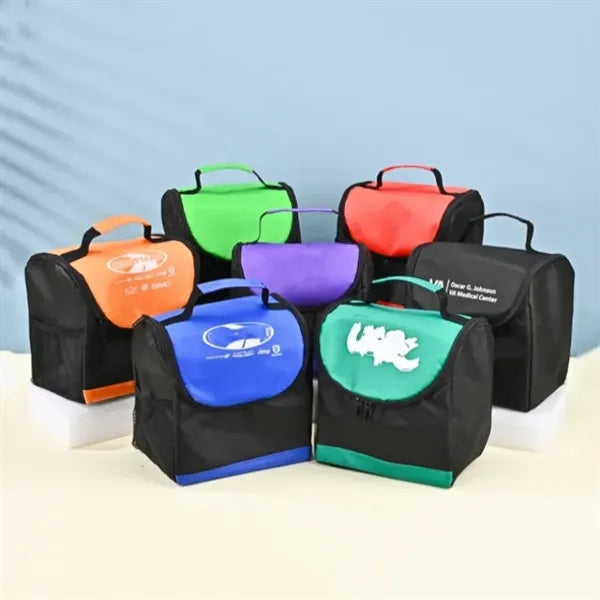 Non-woven Insulated Lunch Cooler Bag 8"x8"x6 1/3"