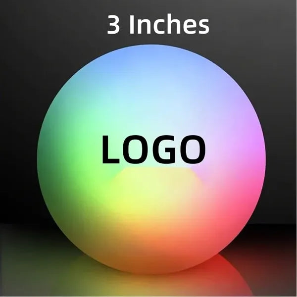 3" Custom ABS LED Light-Up Floating Beach Ball