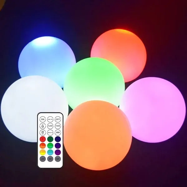 3" Custom ABS LED Light-Up Floating Beach Ball