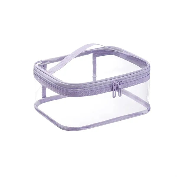 Portable Toiletry Travel Makeup Kit Clear Cosmetic Tote Bag
