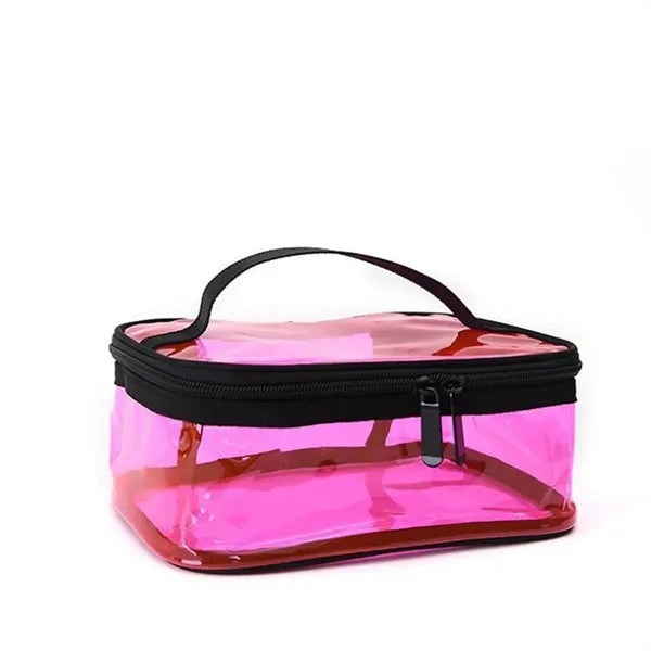 Portable Toiletry Travel Makeup Kit Clear Cosmetic Tote Bag
