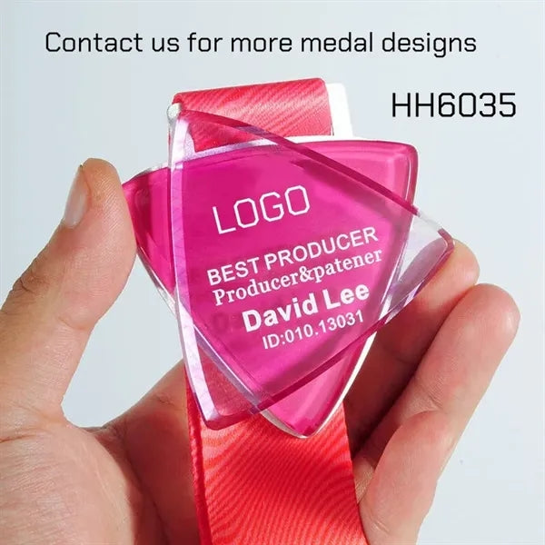 Sports Crystal Medal Award for Winner Gift Prize
