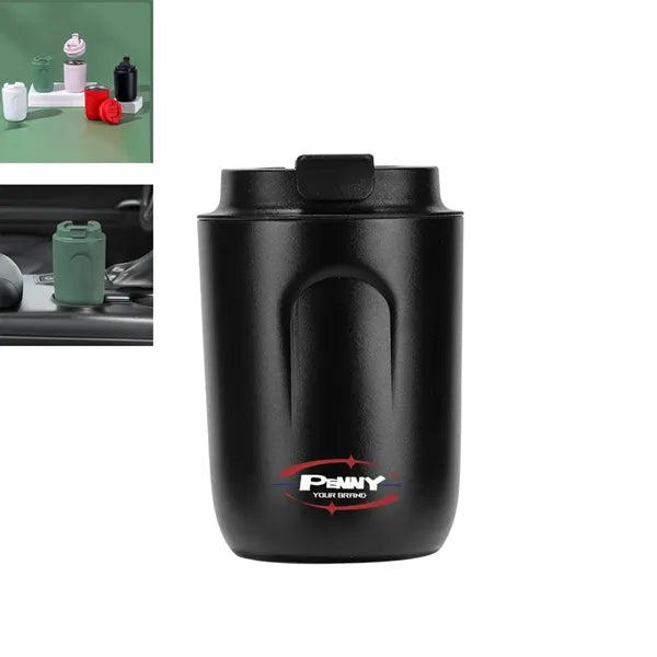 Portable Stainless Steel Insulated Coffee Mug Cup With Lid