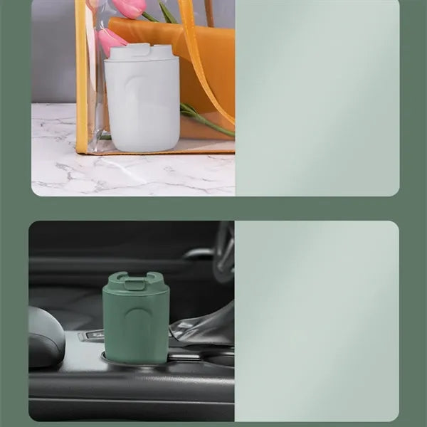Portable Stainless Steel Insulated Coffee Mug Cup With Lid