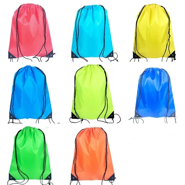 420D Polyester Drawstring Sports Shoulder Bag