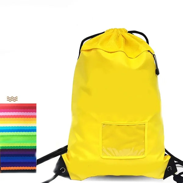 420D Polyester Drawstring Sports Shoulder Bag