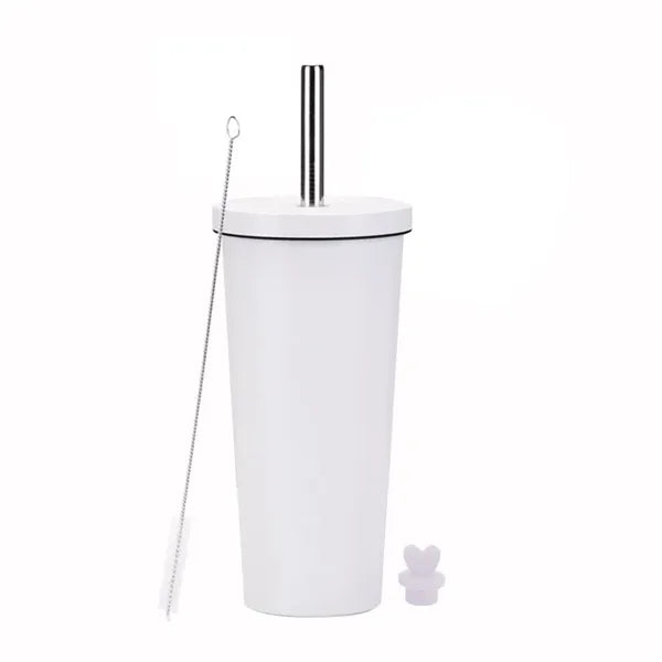 24oz Stainless Steel Insulated Straw Cup With Ceramic Liner