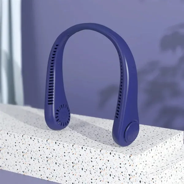 ABS Portable Rechargeable Hands Free Neck Fan w/3 Speeds