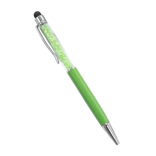 Diamond Crystal Ballpoint Pen With Stylus