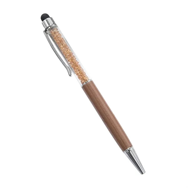Diamond Crystal Ballpoint Pen With Stylus