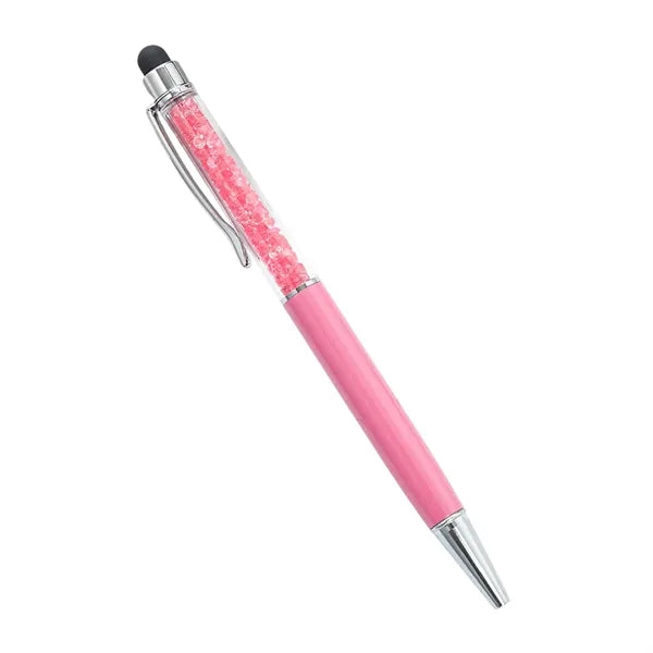 Diamond Crystal Ballpoint Pen With Stylus