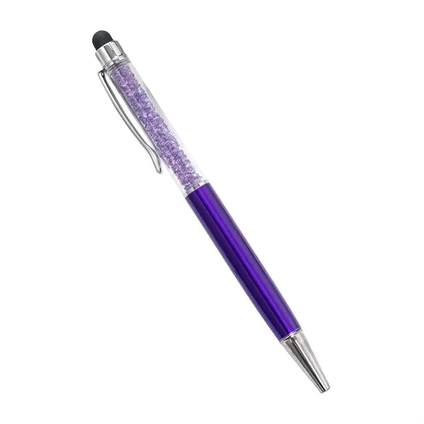 Diamond Crystal Ballpoint Pen With Stylus