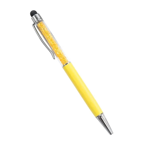 Diamond Crystal Ballpoint Pen With Stylus