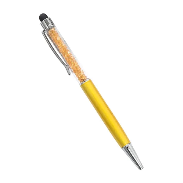 Diamond Crystal Ballpoint Pen With Stylus