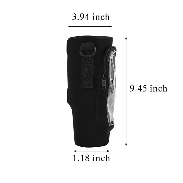 Touch Screen Water Bottle Carrier Bag for 40oz Tumbler