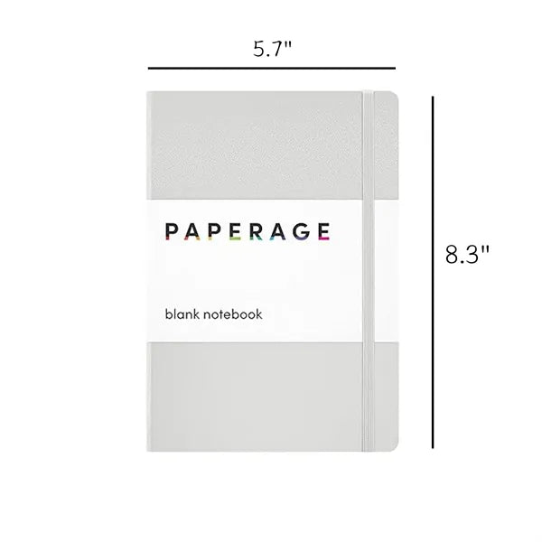 PAPERAGE Lined Journal Notebook 240 Pages 5.7" x 8.3"