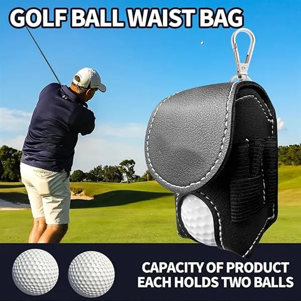 Outdoor portable waist-mounted small golf tees set bag