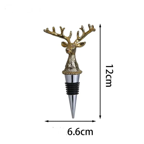 Alloy Bull Wine Stopper Cap Cork