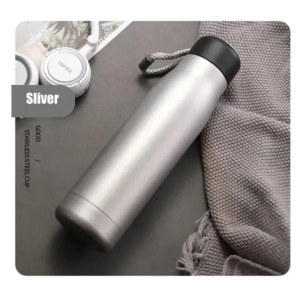 500ml Stainless Steel Flask With Handle Lid