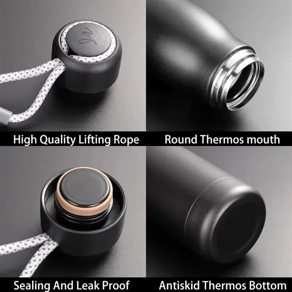 500ml Stainless Steel Flask With Handle Lid