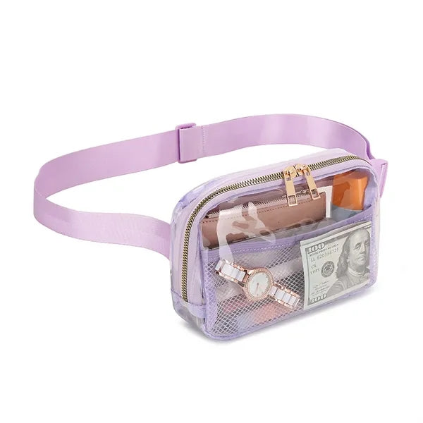 TPU Outdoor Fitness Waterproof Transparent Fanny Pack