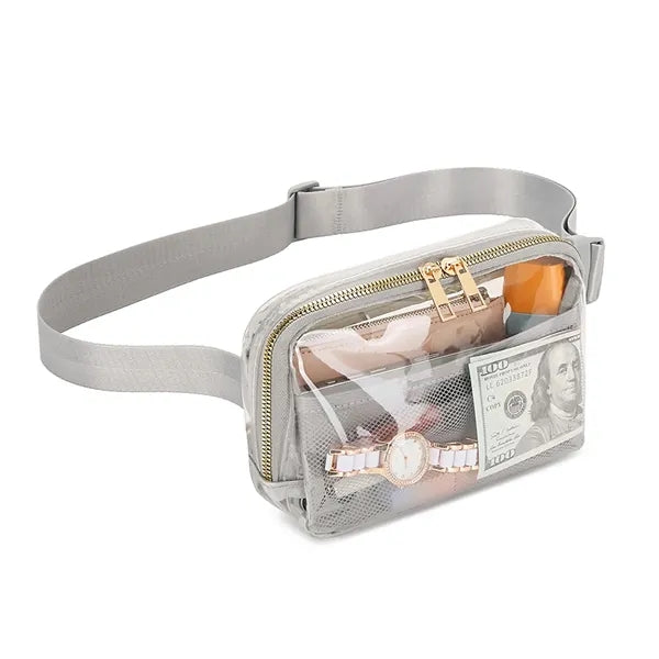TPU Outdoor Fitness Waterproof Transparent Fanny Pack