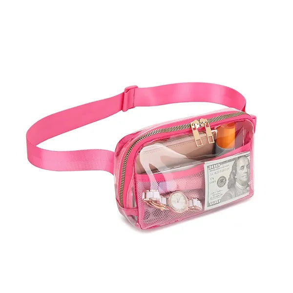 TPU Outdoor Fitness Waterproof Transparent Fanny Pack