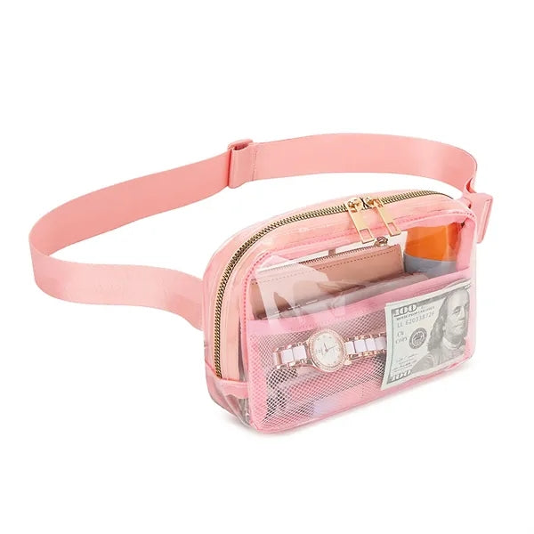 TPU Outdoor Fitness Waterproof Transparent Fanny Pack