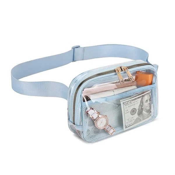 TPU Outdoor Fitness Waterproof Transparent Fanny Pack
