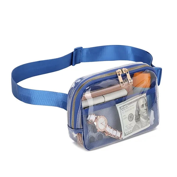 TPU Outdoor Fitness Waterproof Transparent Fanny Pack