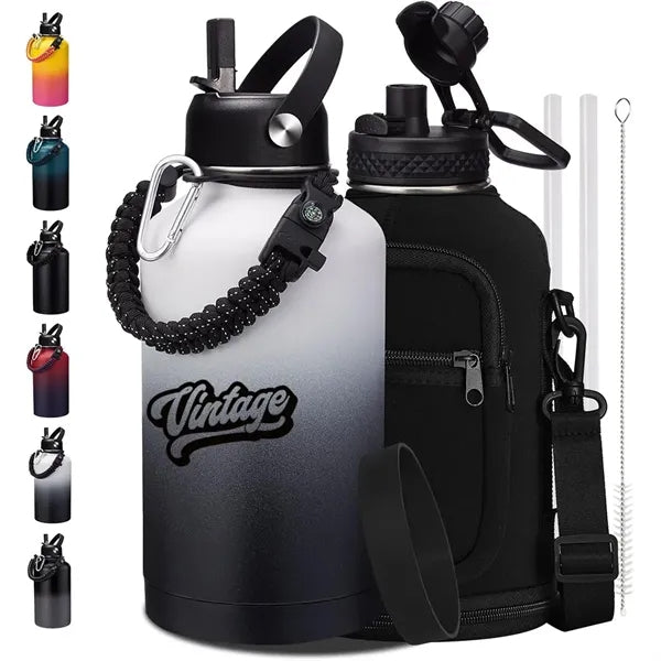 64oz Vacuum Insulated Water Bottles with Paracord Handle