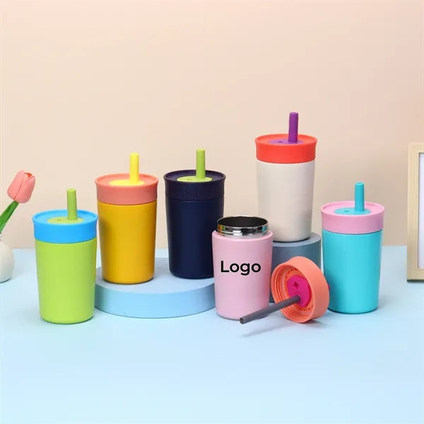 Stainless Steel Tumbler Cup with Lid And Straw