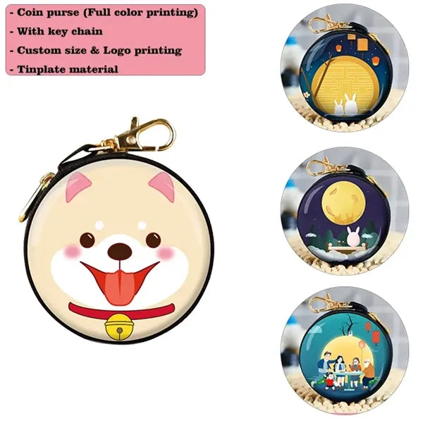 Tinning Coin Purse With Key Chain