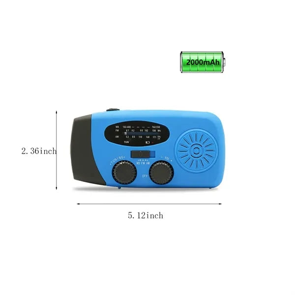 Multifunctional emergency lighting power bank solar radio