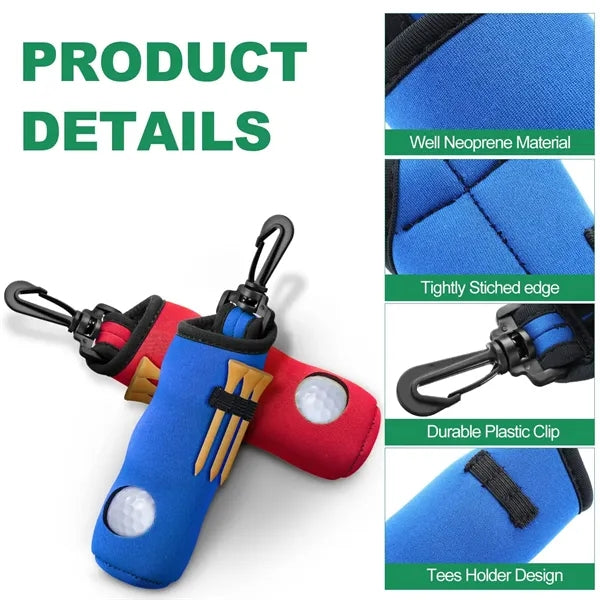 Neoprene Golf Ball Pouch