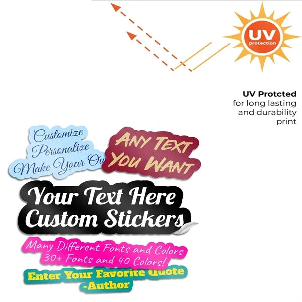 Multi-shape Colorful Waterproof PVC Stickers