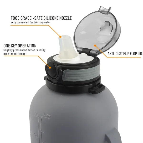 68Oz Silicone Collapsible Sports Water Bottle