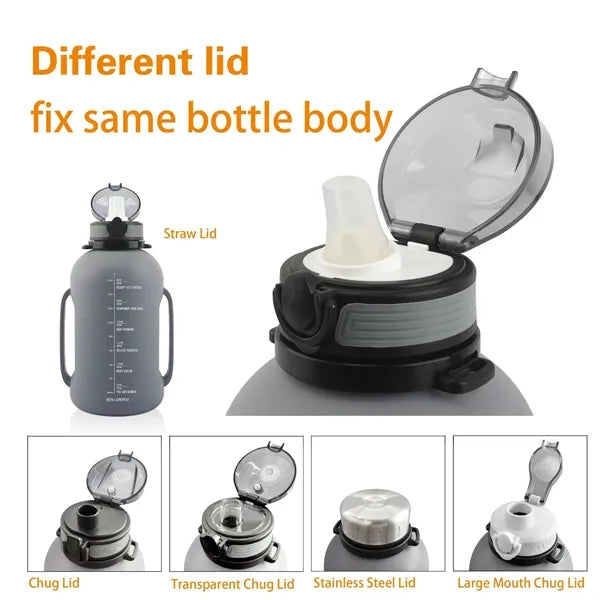 68Oz Silicone Collapsible Sports Water Bottle