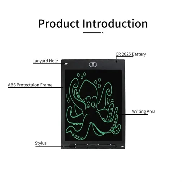 LCD Writing Tablet 8.5 Inch with attached Pen
