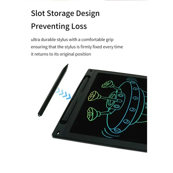LCD Writing Tablet 8.5 Inch with attached Pen