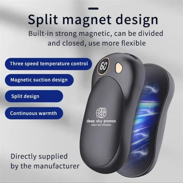 Split - Type Magnetic - Absorption Hand - Warming Power Bank
