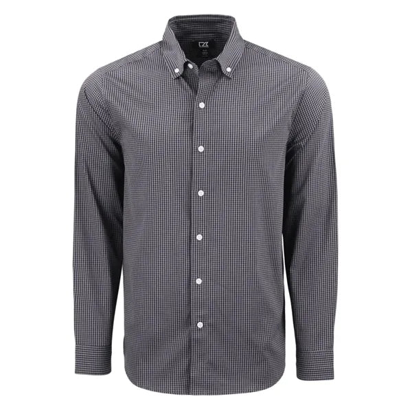 Cutter & Buck Skyline Recycled Gingham Mens Big & Tall Lo...