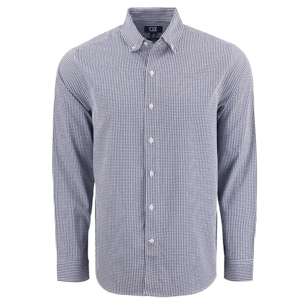 Cutter & Buck Skyline Recycled Gingham Mens Big & Tall Lo...