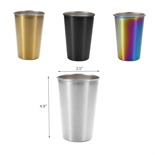 Stainless Steel Pint Cup 16 OZ