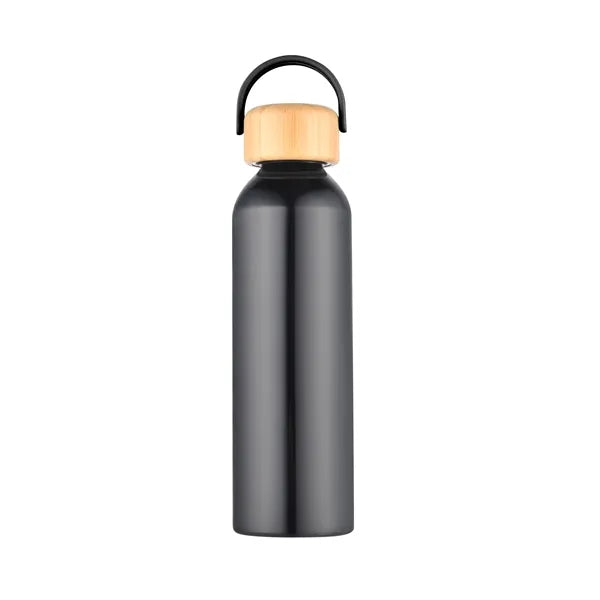 24 oz Recycled Aluminum Bottle with Bamboo Lid