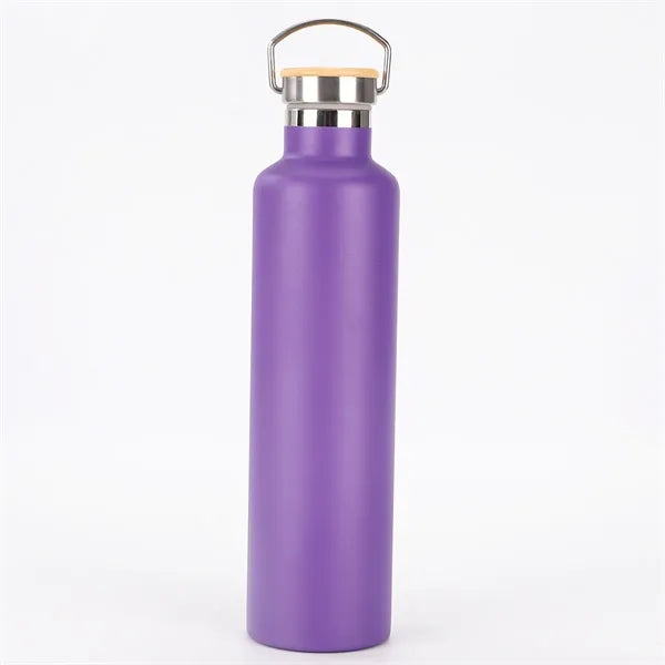 20OZ Stainless Steel Flask Bottle with Bamboo Lid