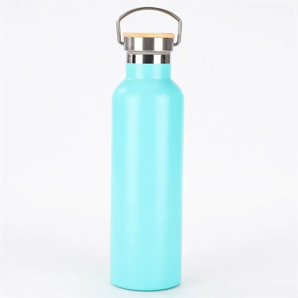 750ml Stainless Steel Sport Bottle with Bamboo Lid