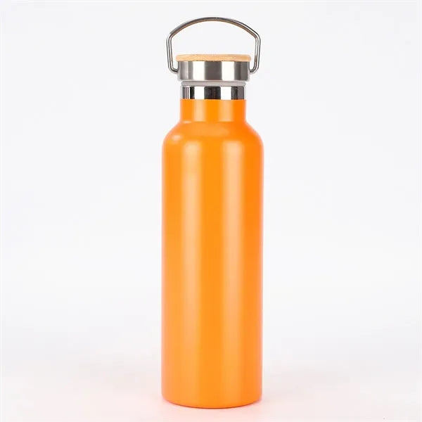 750ml Stainless Steel Sport Bottle with Bamboo Lid